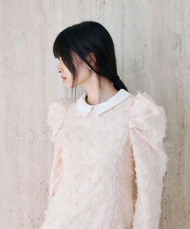 シャギージャガードドレス