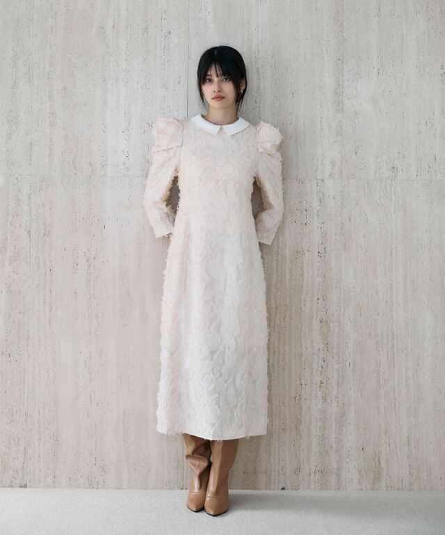 ♡*♡様 ヴィンテージローズジャガードドレス Herlipto Classic Floral Jacquard Dress オンライン ショッ