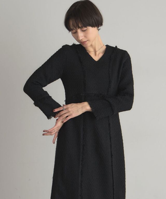 ツイードワンピース