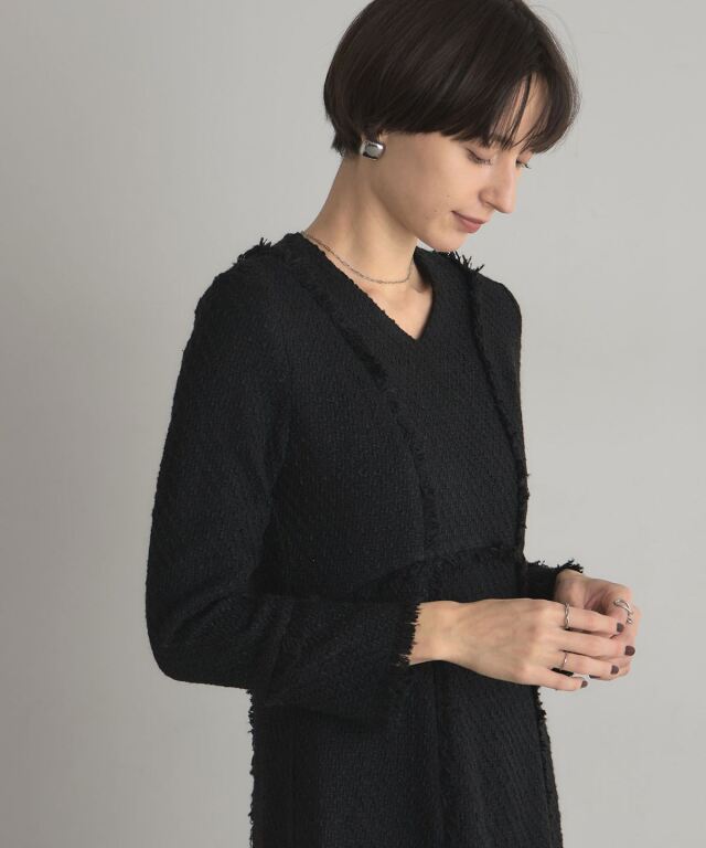 ツイードワンピース