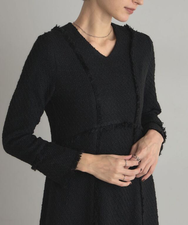 ツイードワンピース