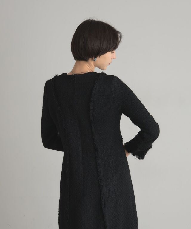 ツイードワンピース