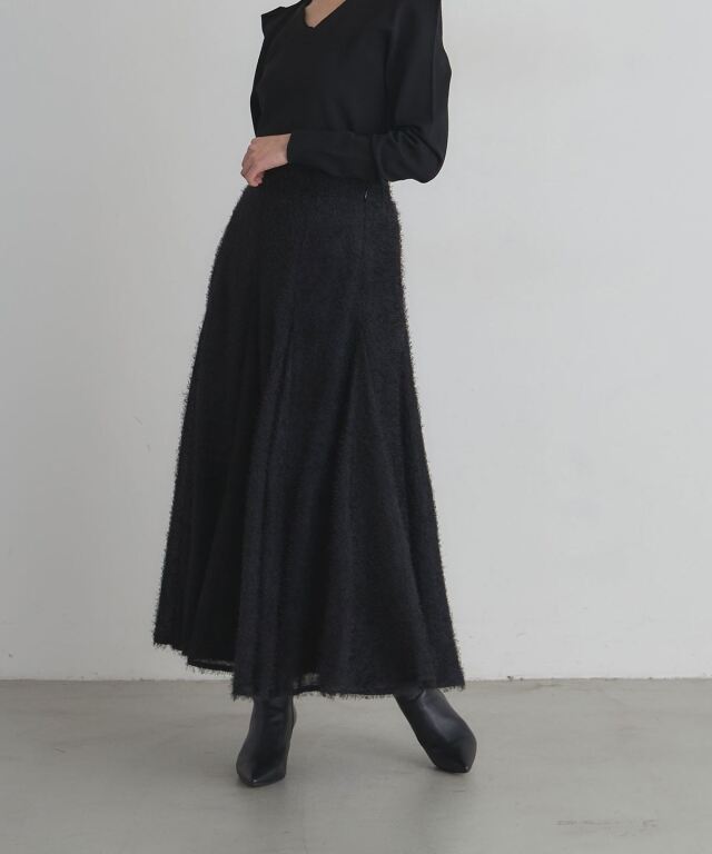 シャギーフレアスカート