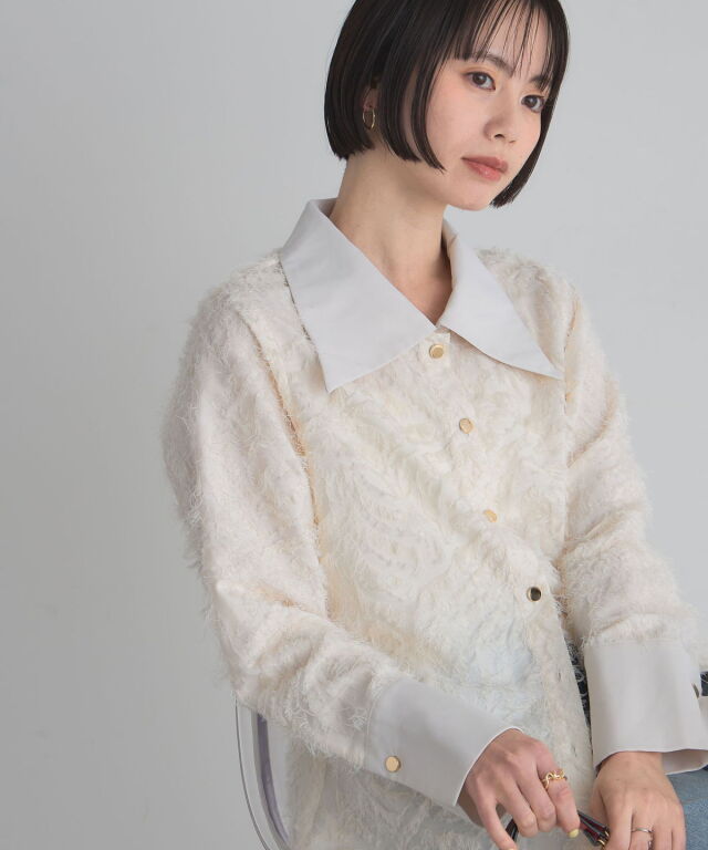 kolor ドッキングシャツ フリンジドッキングシャツ