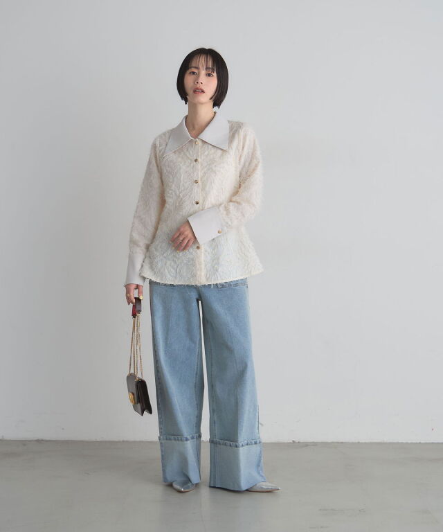 フリンジドッキングシャツ