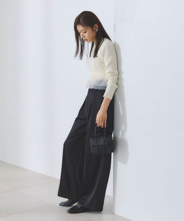 カーブウエストパンツ