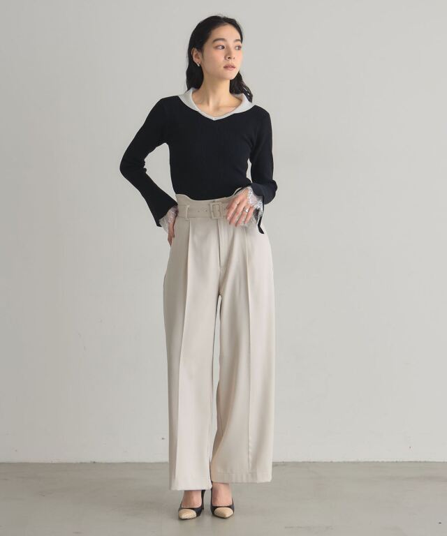 カーブウエストパンツ