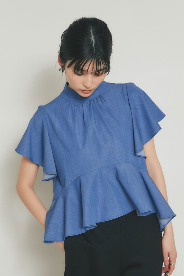 レーススリーブブラウス