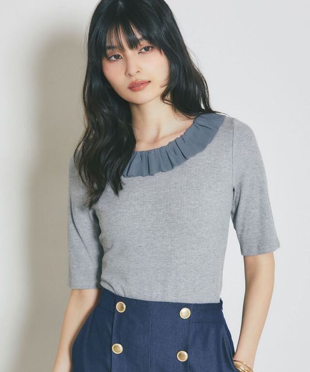 前後2WAYバックリボンカットソー