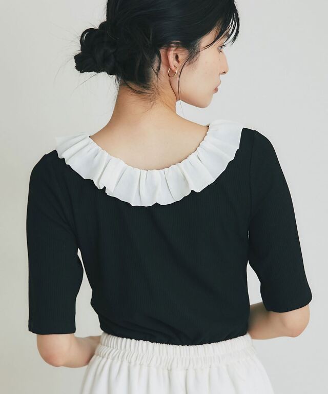 前後2WAYバックリボンカットソー