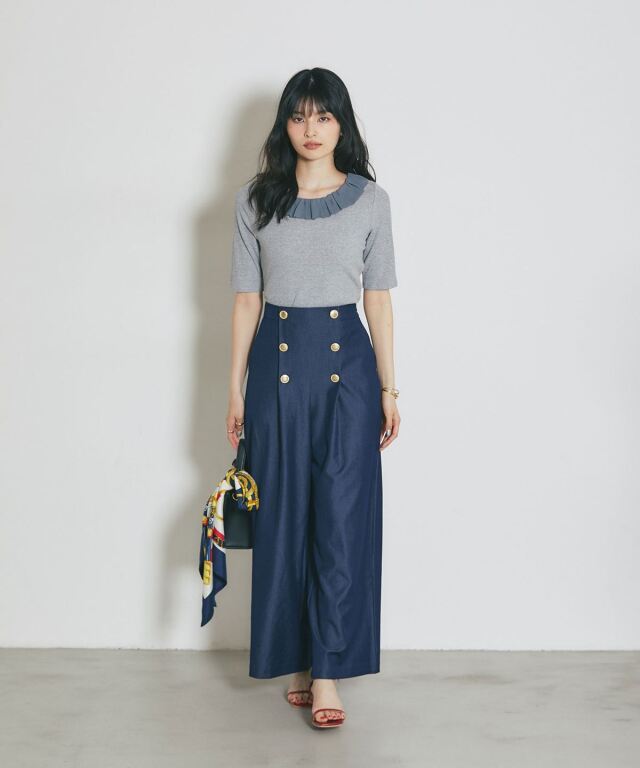 あら　1、3、4、5セット 前後2WAYバックリボンカットソー