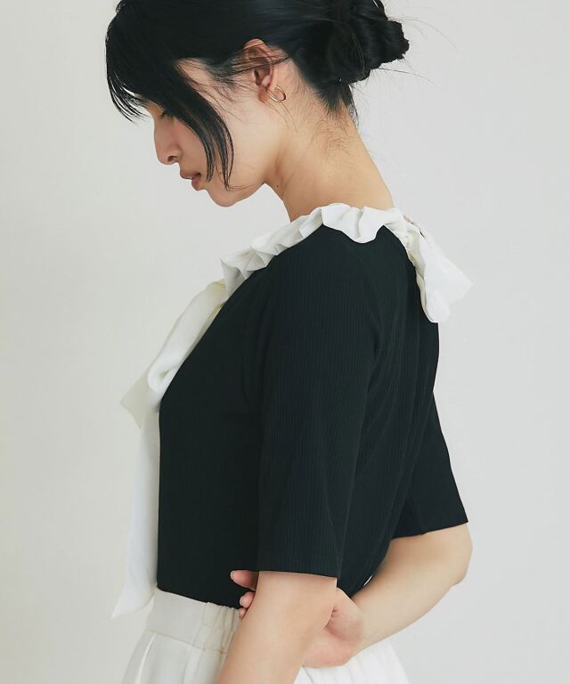 前後2WAYバックリボンカットソー