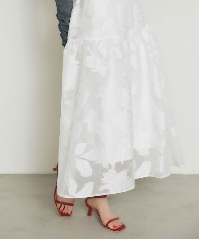 ビジュー付きスウェットチュニック