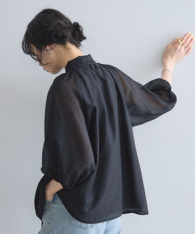2WAYリボンシアーブラウス