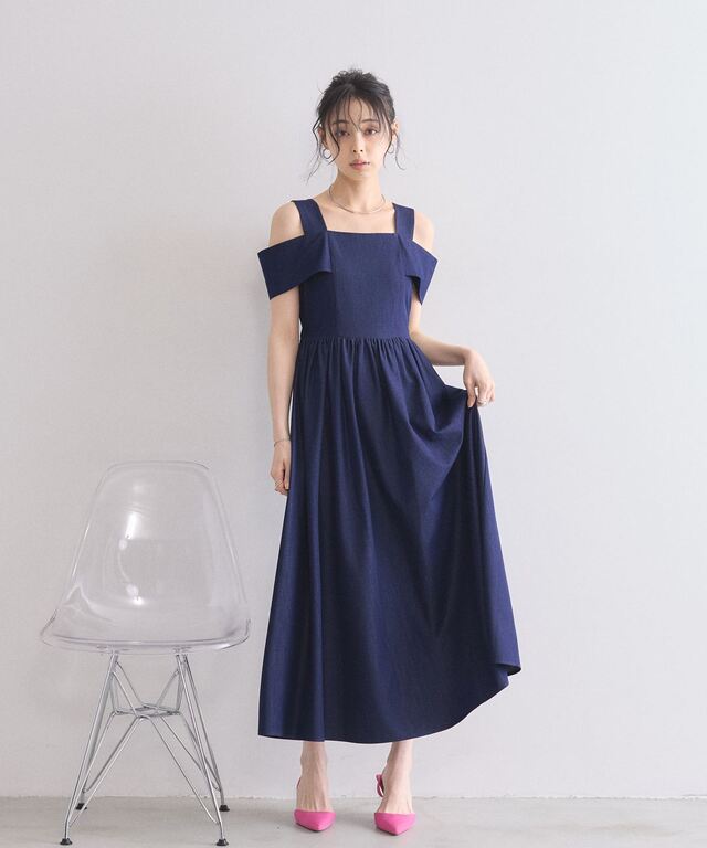 美香さん着用】デニムワンピース