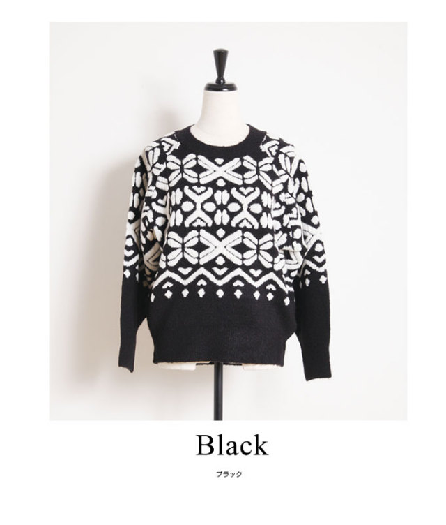 Nordic Pattern Knit レディース ノルディック ニット