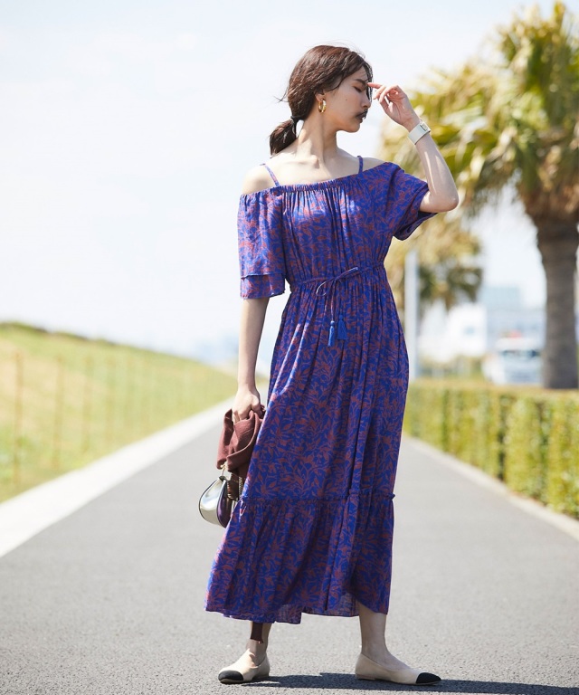 エスニックプリント3wayワンピース