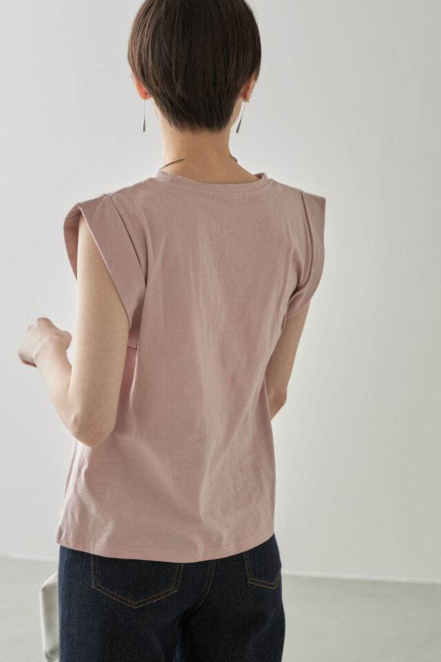 シンプルカットソーコットンTシャツ