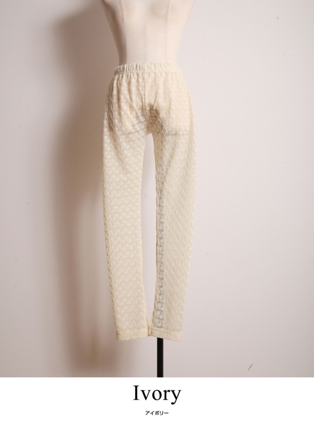 パターンレースレギンス≪返品・交換不可商品≫