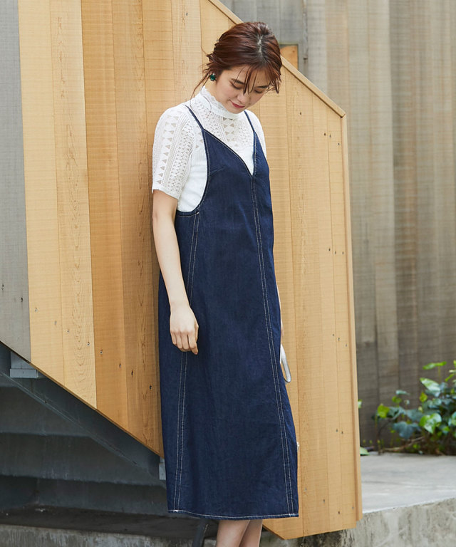 デニムキャミワンピース