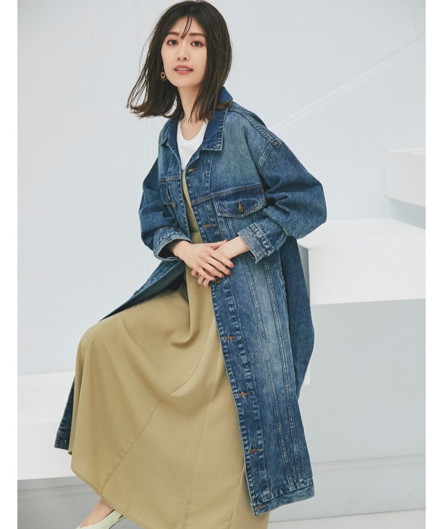 デニムロングジャケット