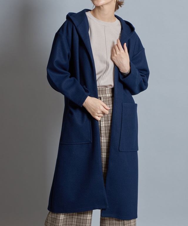 フード付きコーディガン 