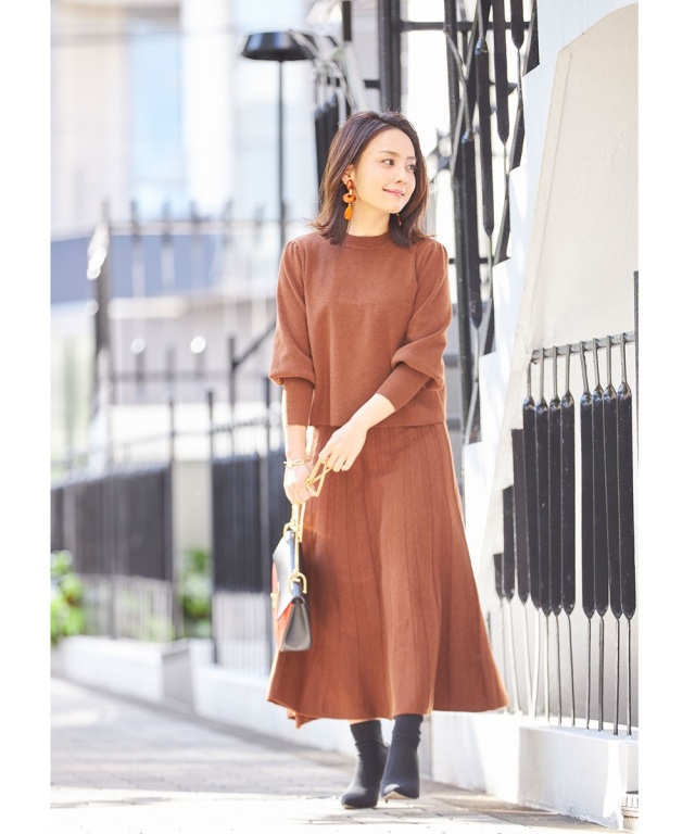 Small Size Collection ニットプリーツスカート