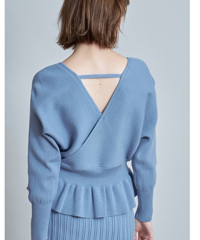 【美品◎セットアップ】カルヴェン カシュクールホックジャケット フレアスカート ショート丈ジャケット＆ハイウエストボリュームフレアスカート