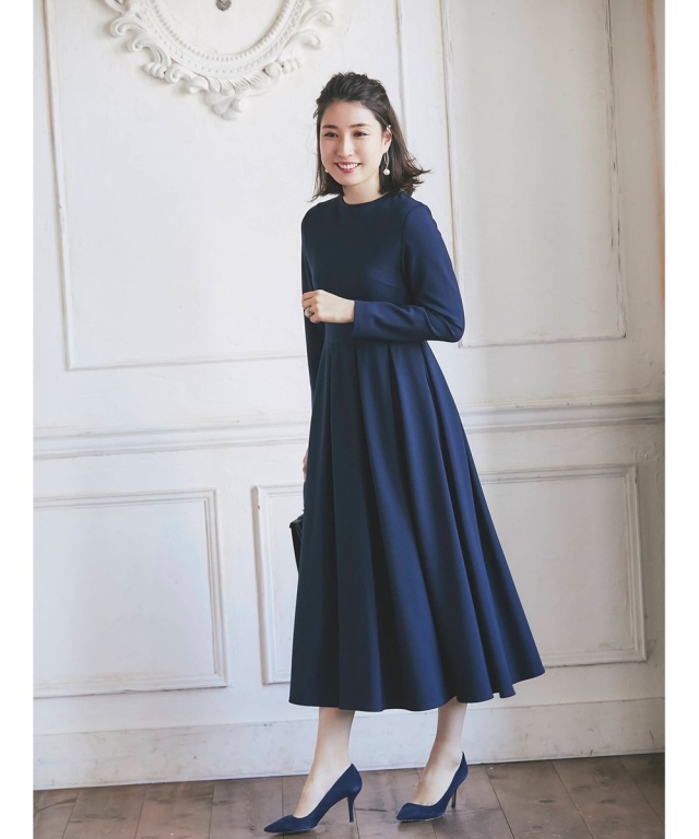 高田麻紀子さんコラボ ポンチ長袖ワンピース