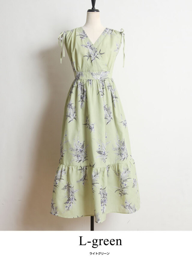 成瀬愛里さん着用】フラワーブーケプリントワンピース 