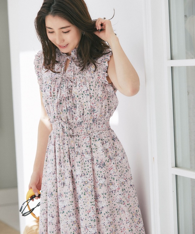 高田麻紀子さんコラボ】コットンフラワーワンピース