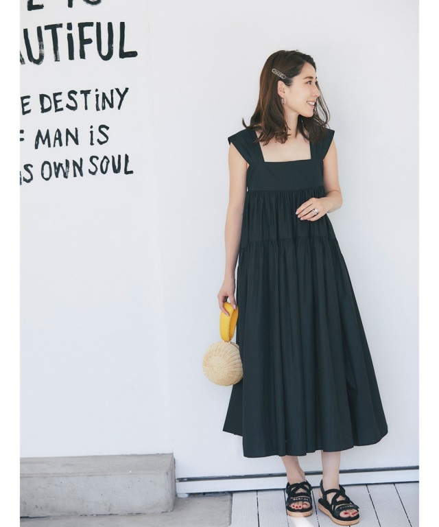 高田麻紀子さんコラボ コットンティアードベアワンピース 高田麻紀子さんコラボ コットンティアードベアワンピース