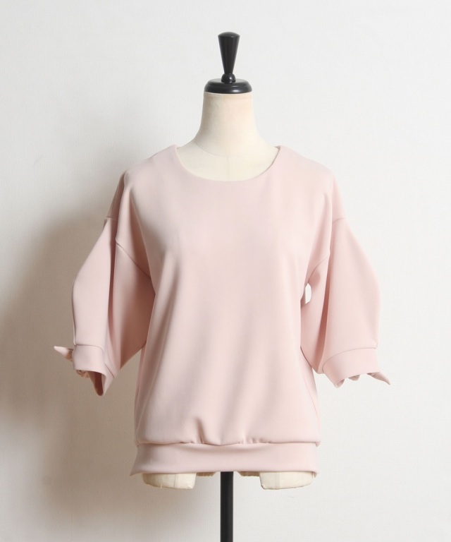 高田麻紀子さんコラボ】リボンスリーブトップス