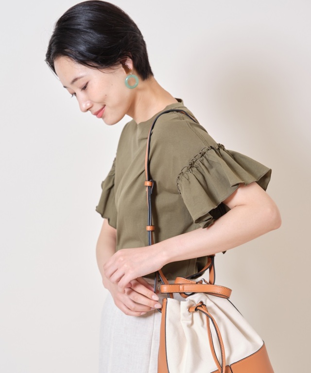 フリルスリーブTシャツ《2021 SUMMER STYLE 》