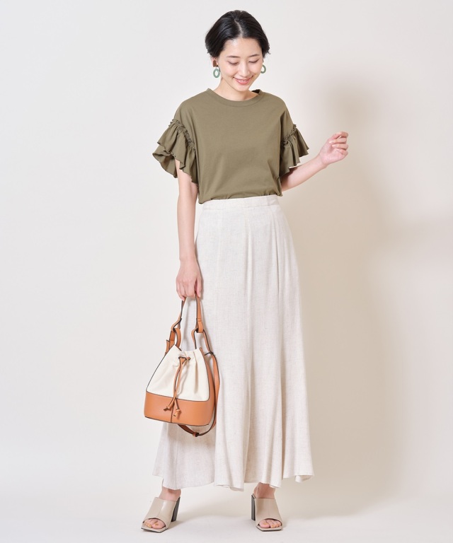 フリルスリーブTシャツ《2021 SUMMER STYLE 》