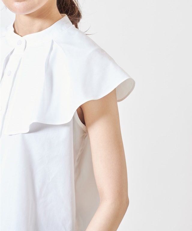 ビックカラーブラウス【NAVY】 ビッグカラーシャツブラウス《2021 SUMMER STYLE 》
