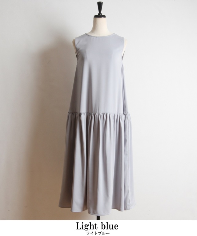 バックリボンマットサテンワンピース 《Occasion Dress》
