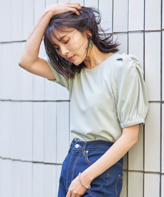 3月29日午前0：00再販！カットジョーゼットパワショルブラウス