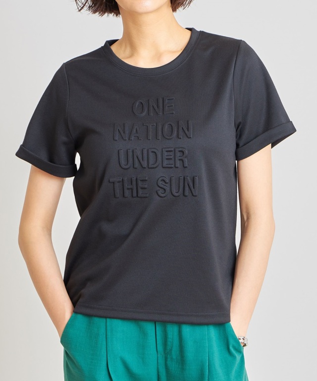 セール】エンボス加工ロゴTシャツ（Tシャツ/カットソー