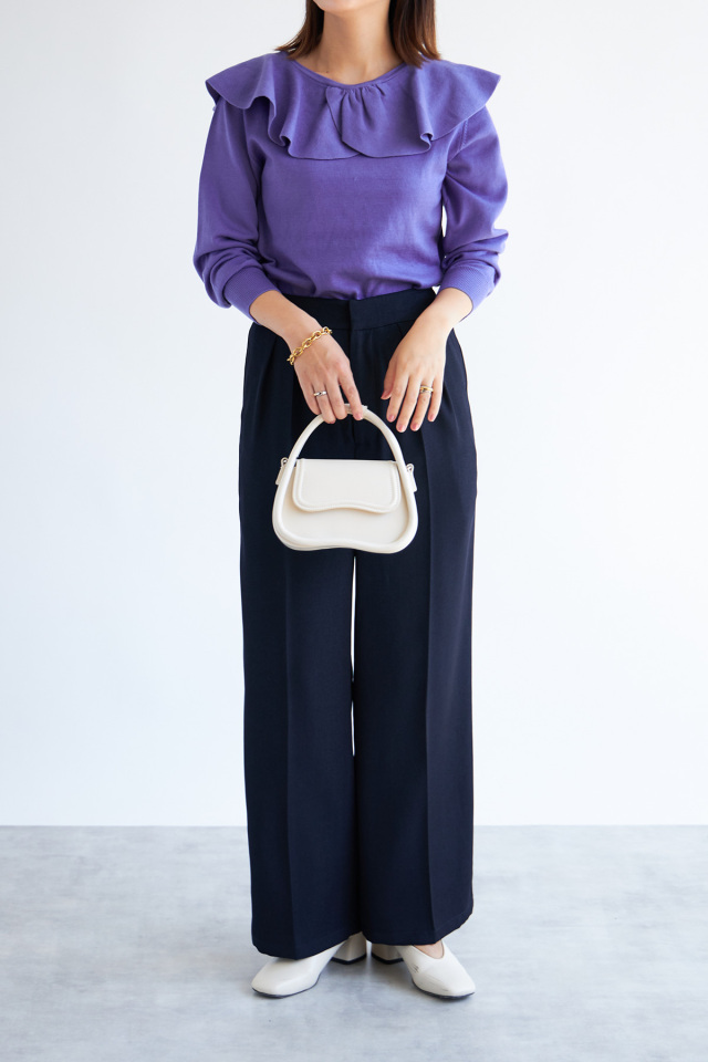 柚子茶様 インレイ長袖クルー チャコール charcoal 2 広まり 