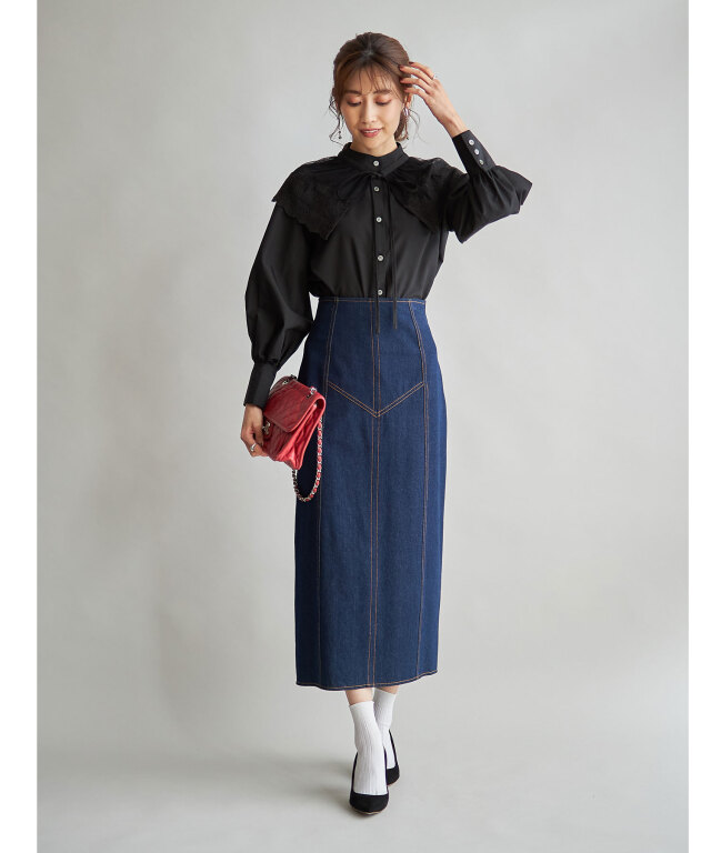 HYKE インディゴデニム タイトスカート 定番　新品未使用 楽天市場】【Lee公式】STANDARD WARDROBE LASTIC 【ストレッチ