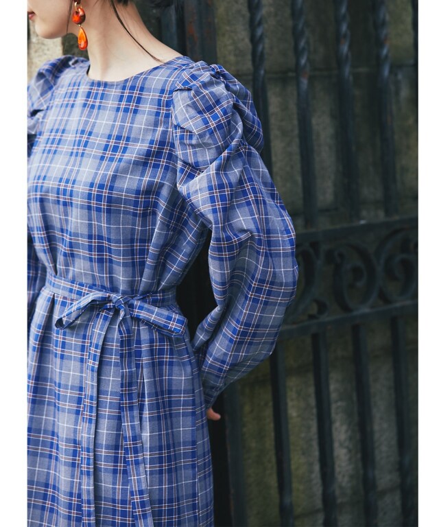 マドラスチェックワンピース