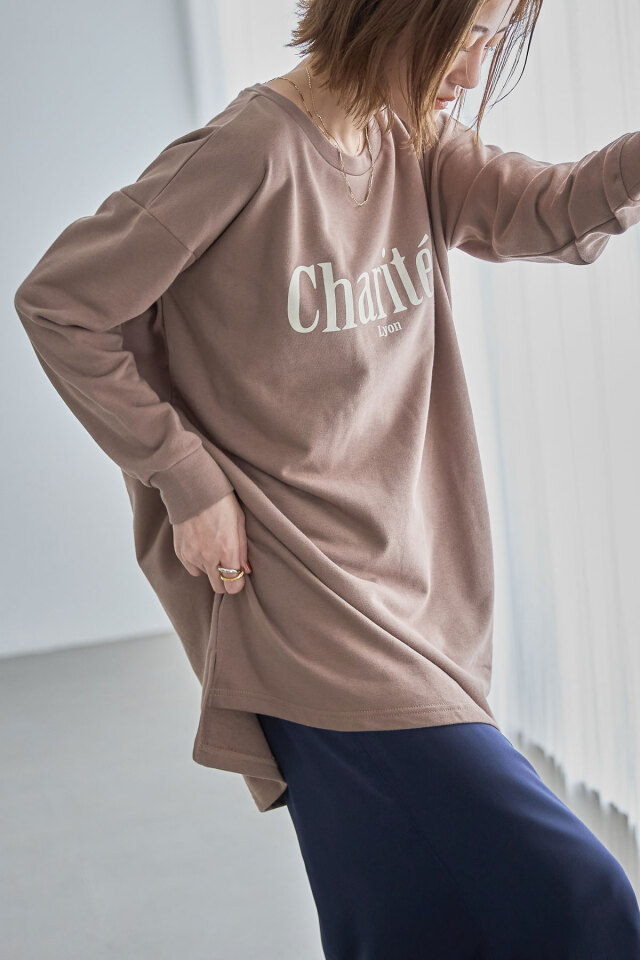フロッキー裏毛長袖Tシャツ
