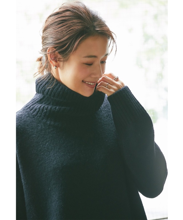 オフタートルニットワンピース