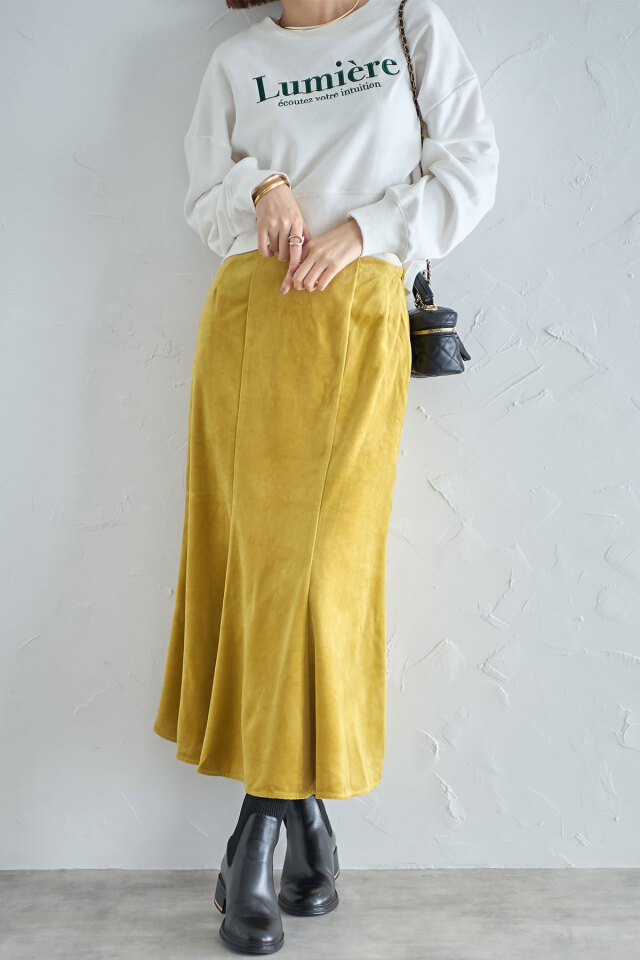 マットベロアマーメイドスカート