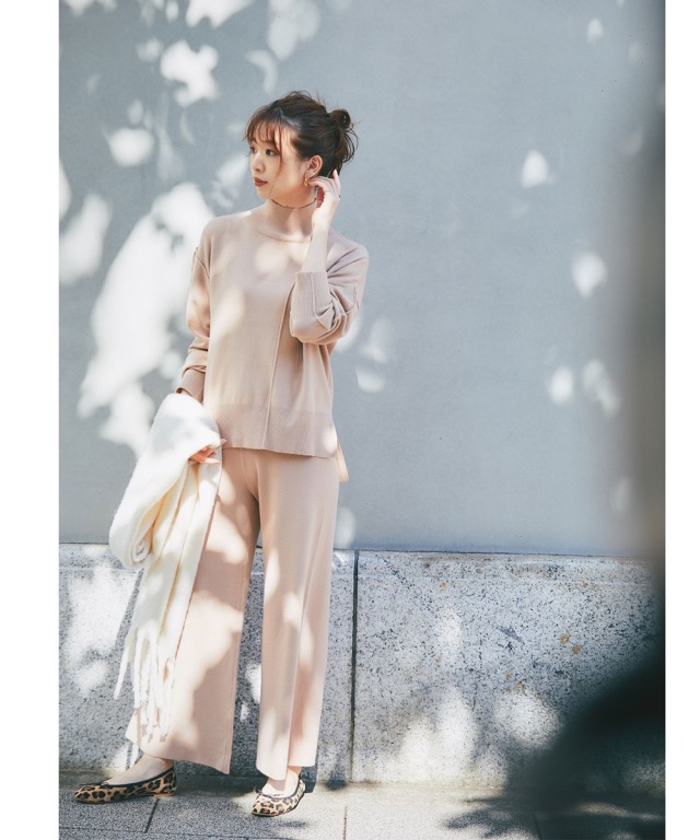 【美品】ETRE TOKYO 2ピースアウトリンキングニットプルオーバー 新品新作エトレトウキョウ2ピースアウトリンキングニットプル