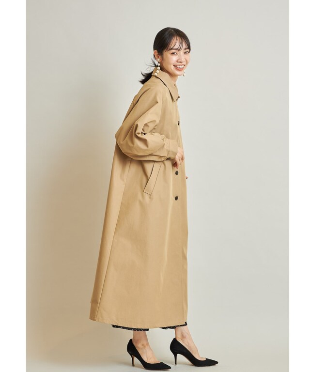 HUGO BOSS けずり ポーランド製 ステンカラーコート ベージュ DM1056 