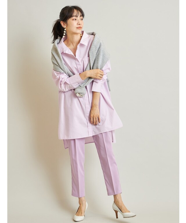 オーバー比翼シャツ