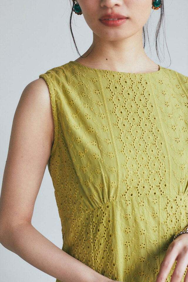 コットンレースマーメイドワンピース