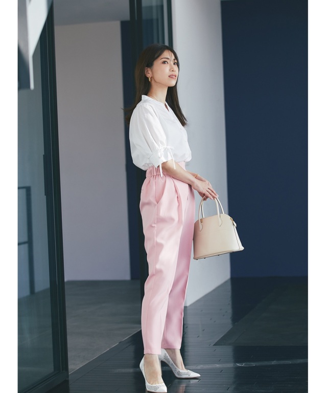 極美品★MACPHEE｜23SS ラベンダー ストライプ リネンシャツ 極美品☆MACPHEE｜23SS ラベンダー ストライプ リネンシャツ